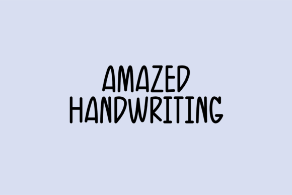Amazed: Unlocking Creative Potential with a Handwritten Font