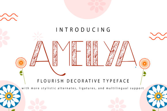 Amellya: A Flower-Themed Font for Creative Projects