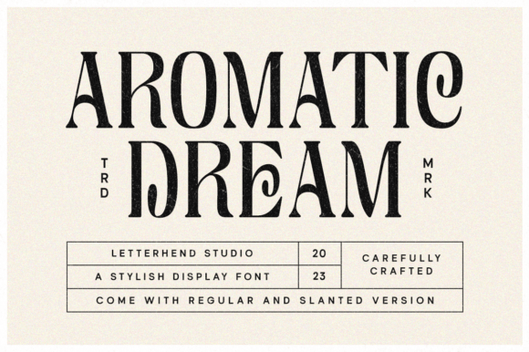 Aromatic Dream: Leveraging Sophisticated Serif Typography for Strategic Brand Elevation