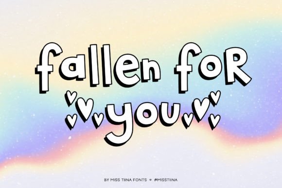 Fallen for You: A Display Font with a Whimsical Heart