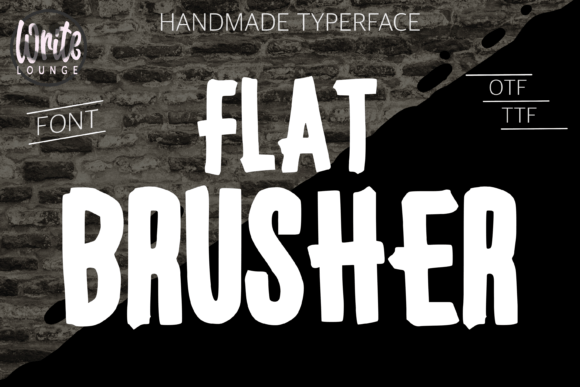 Flat Brusher: A Bold Tagging Font for Street Art Projects