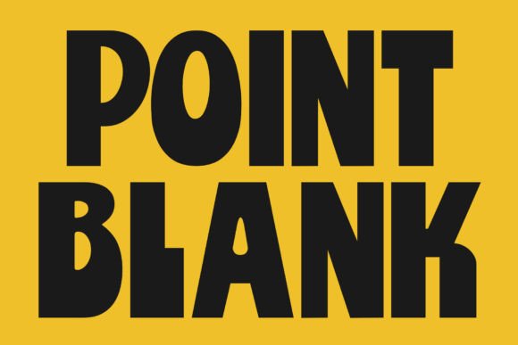 Point Blank: The Retro Display Font for Bold Designs