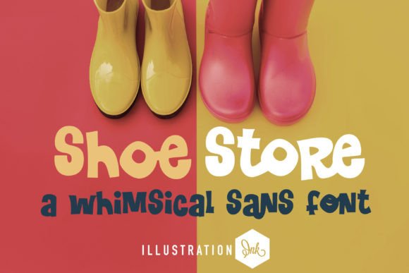 Shoe Store Font: Where Whimsy Meets Modern Serif Design