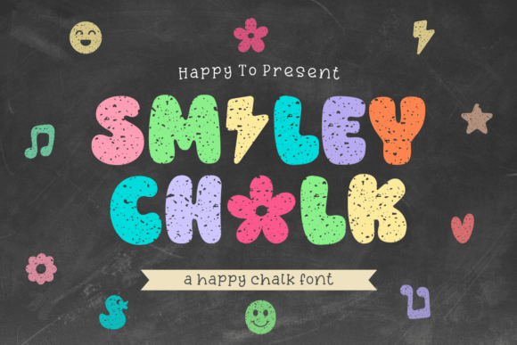 Smiley Chalk: Making a Bold Statement with Playful Display Typography