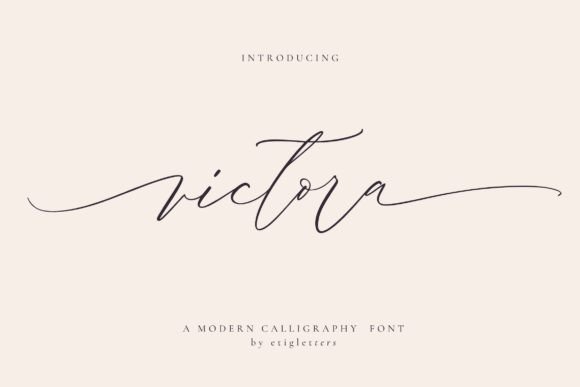 Victora: Elevating Your Brand with Elegant Script Typography