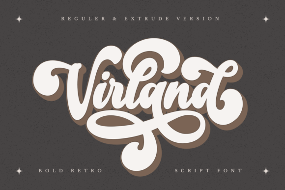 Virland: A Retro Handmade Font for Modern Projects