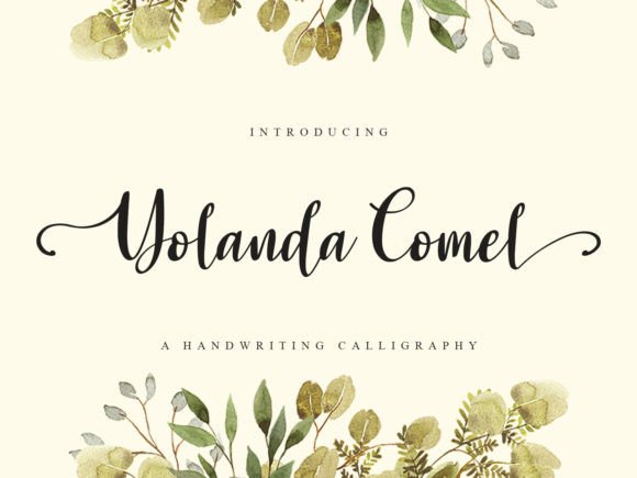 Yolanda Comel: A Script Font for Elegant Design